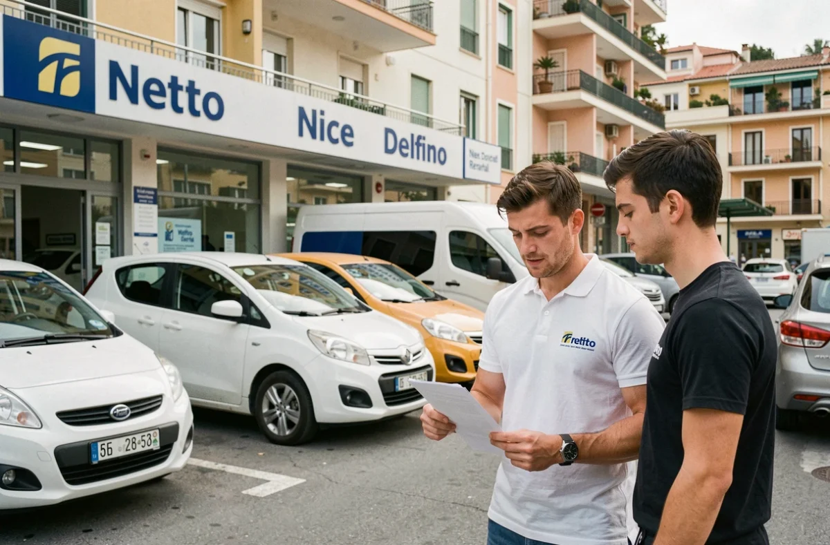 Agence Netto Nice Delfino proposant des locations de voitures abordables dans le quartier Delfino