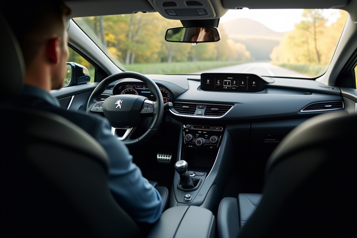 Intérieur Peugeot 308 GT tableau de bord et siège conducteur