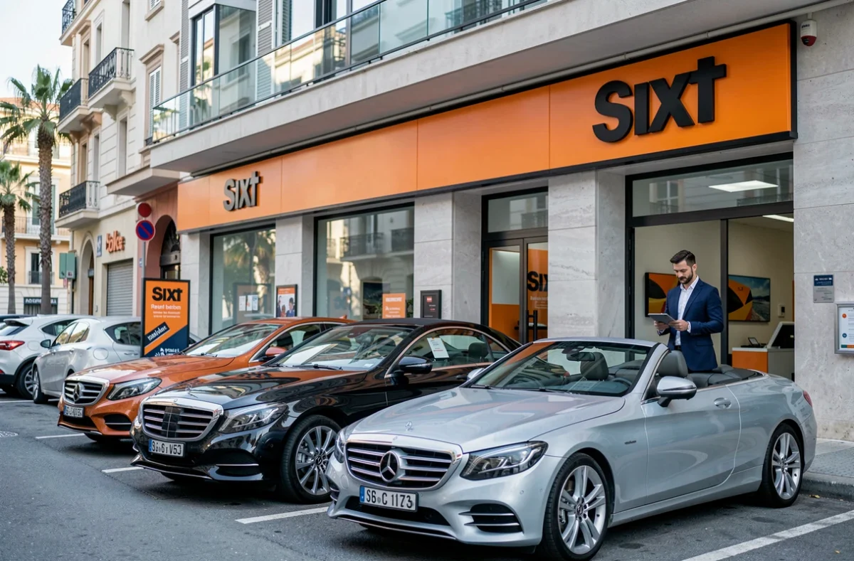 Agence Sixt à Nice proposant des véhicules premium et de luxe